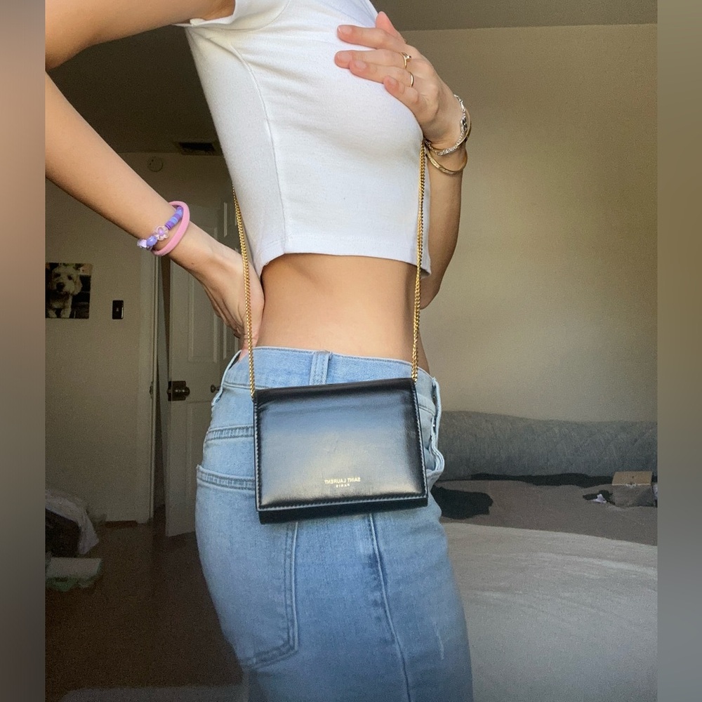 Saint Laurent mini crossbody chain wallet - Picture 6 of 13